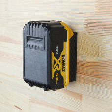 Комплект тримачів  акумуляторного інструменту та АКБ DeWALT 18V 20V. Настійнний / стельовий 