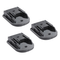 Набір 3шт тримачів акумуляторного інструменту Makita, Procraft, Stromo, Revolt, Grand, Vitals 18V. Настійнний / стельовий 