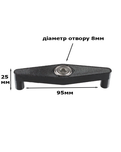 Кондуктор шаблон торцевий для свердління отвір 8мм з підшипником. Ширина до 95мм