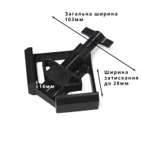Затискач кутовий для збирання меблів. Столярний кутовий затискач. Кутова струбцина. Тип 1